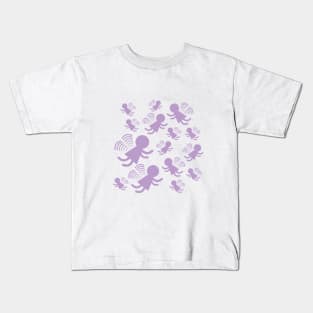 Lilac Angel Fairies Fyling Kids T-Shirt